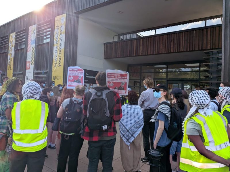 York students protest against far-right Restore Britain&nbsp;society